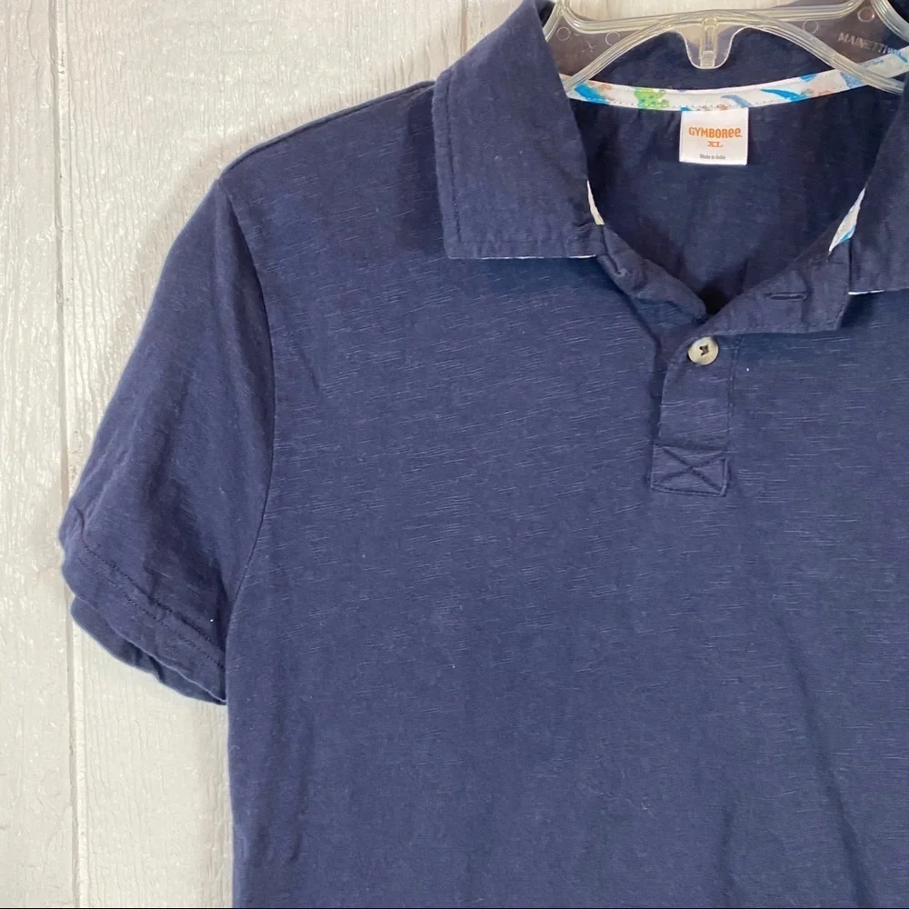 Boys Gymboree Navy Blue Polo Shirt XL